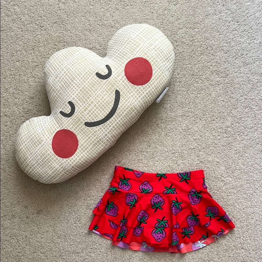 Hanna Andersson Swim Skirt with Strawberry Print